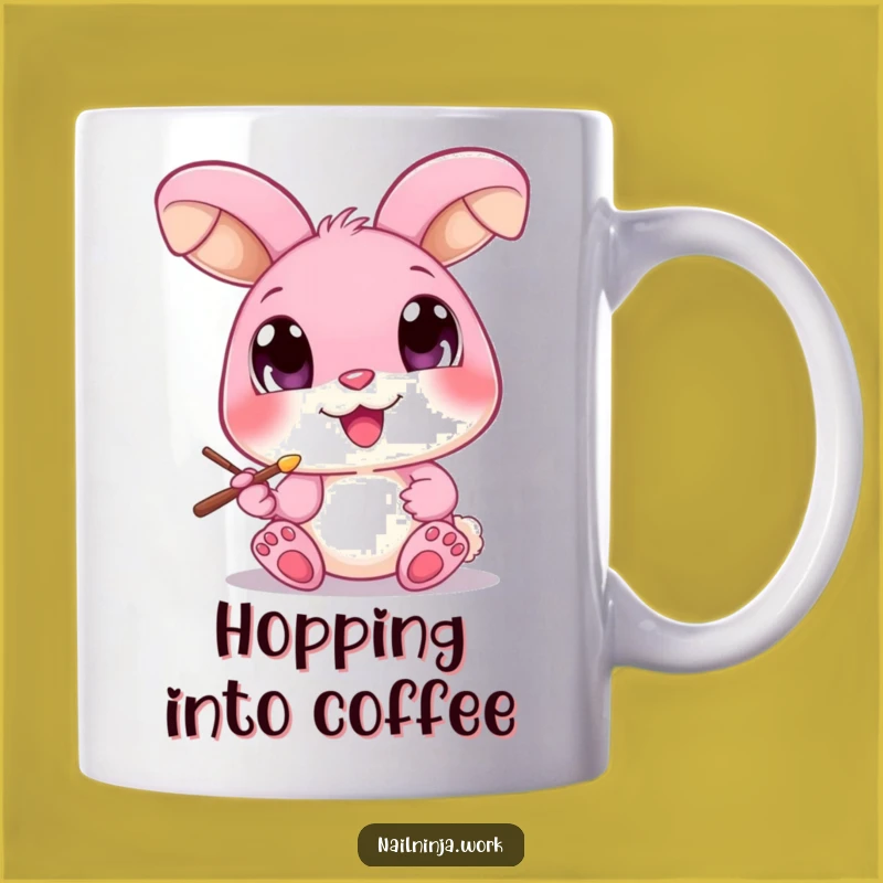 Funny Bunny Nail Painter Mug: A Hilarious Gift for Pampered Paws
