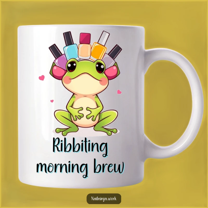 Funny Frog Nail Polish Mug: A Hilarious Gift for Juggling Life
