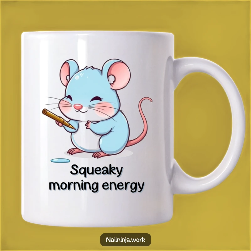 Funny Mouse Nail Art Mug: A Tiny Stroke of Humorous Genius